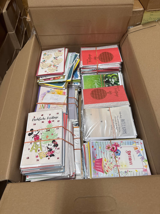 500 Grußkarten Mix Neu